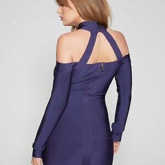 MARCIANO Guess Navy Blue Junya Strappy Neck Bandage Dress - Size XXS, 00 - Picture 4 of 4